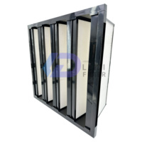 Taille personnalisée et options multi-cadres Filtre HEPA à air de retour Élément de filtre à air haute capacité de type pliable