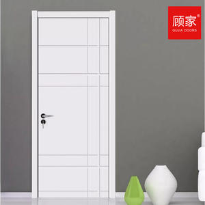 GUJIA Apartamentos interiores rusos Puerta de madera maciza Interior Acabado pintado Puertas blancas personalizadas para casas - Product Image 3