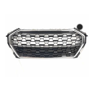 Calandre avant noire brillante en nid d'abeille de style RSQ3 pour <span class=keywords><strong>Audi</strong></span> <span class=keywords><strong>Q3</strong></span> SQ3 2020 2021 <span class=keywords><strong>2022</strong></span> 2023 2024 - Product Image 3