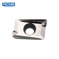 Plaquettes de fraisage en aluminium revêtues PVD Apkt1003 pour jantes de voiture en alliage d'aluminium HRC45-55 Garantie 3 ans OEM