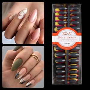 Fengshangmei - Suministros para <span class=keywords><strong>Uñas</strong></span>, <span class=keywords><strong>Uñas</strong></span> Postizas Stiletto <span class=keywords><strong>Largas</strong></span>, Artificiales, <span class=keywords><strong>Blancas</strong></span>, Transparentes, Cobertura Completa, Puntas de <span class=keywords><strong>Uñas</strong></span> ABS con Diseño - Product Image 5