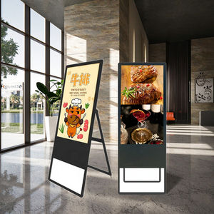 Kiosque d'affichage numérique intérieur de 55 pouces |   Afficheur publicitaire vertical sur pied avec animation, machine à enseignes lumineuses USB/WiFi - Product Image 6