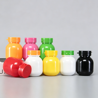 100ml 200ml Orange/Rosa/Weiß/Gelb/Grün/Schwarz/Rot/Transparente PET-Kunststoff-Bonbonflaschen mit Leicht zu Öffnendem Schraubverschluss