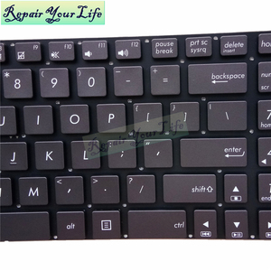 Bàn phím máy tính xách tay có đèn nền tiếng Anh của chúng tôi cho Asus ux51 ux51vz U500 u500vz bx51vz 0knb0-6624us00 thay thế bàn phím màu đen mới - Product Image 2