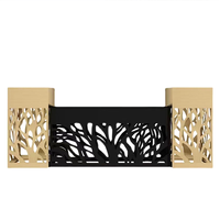 Kit de pots à fleurs rectangulaires suspendus contemporains en aluminium sur mesure, pour l'intérieur, la maison, le jardin, les arbres, des jardinières décoratives