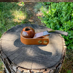 Porte-pipe en cuir véritable de qualité supérieure Porte-cigare vintage Porte-cigarette de luxe minimaliste pour la détente en camping - Product Image 6