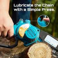 Mini tronçonneuse électrique sans fil SEESII de 6 pouces, alimentée par batterie, 1000W, scie à main pour l'élagage du bois/les arbres, 2 batteries de 2000mAh