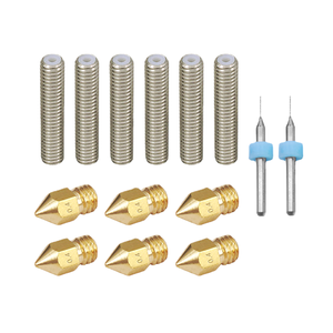 Impressoras 3D Peças DIY Kit 0.4mm Agulha de Limpeza + MK8 bocal de Limpeza Brocas 0.4mm + M6 30mm Eliminação Gap Rosca Rod - Product Image 5