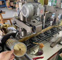 Brosse ronde de polissage personnalisée avec anneau d'étanchéité en laiton à enroulement interne et ressort de ponçage