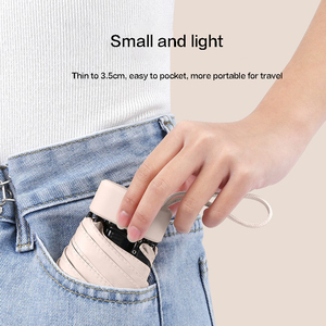 Mini <span class=keywords><strong>parapluie</strong></span> ouvert manuel bon marché direct d'usine Mini <span class=keywords><strong>parapluie</strong></span> de poche compact pour femmes avec revêtement UV noir - Product Image 3