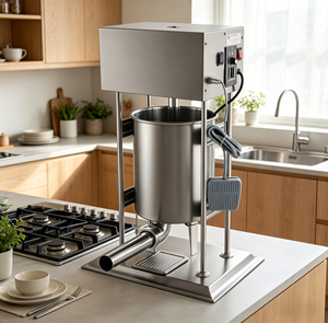Macchina Elettrica per Riempimento Salsicce con Capacità di 15L e Controllo della Velocità - Product Image 6