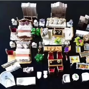 यूजी लघु यूरोपीय फर्नीचर किट एब्स प्लास्टिक विला आधुनिक डिजाइन 3 डी मॉडल 1:25/1:20 पैमाने - Product Image 2