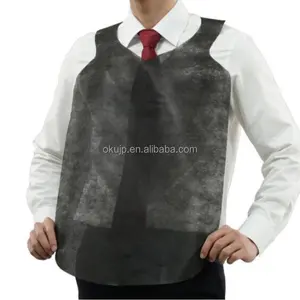 Free Custom Logo Cafe Kitchen Barber s Apron China for Cafe Restaurants Cooking Disposable Aprons Thick Microns