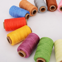 Fil de polyester ciré haute résistance de 1 mm de qualité supérieure, fil ciré plat pour ceintures en cuir