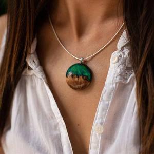 สร้อยคอจี้อัญมณีแสงเหนือสำหรับผู้หญิงและผู้ชาย - Product Image 6