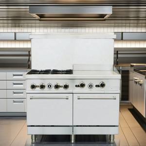 Hôtel faisant cuire la chaîne de gaz commerciale de brûleur d'acier inoxydable d'équipement avec le four - Product Image 4