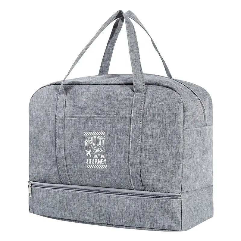Moda Oxford bez çanta kumaş taşınabilir büyük kapasiteli bagaj depolama seyahat katlanır çanta erkekler için