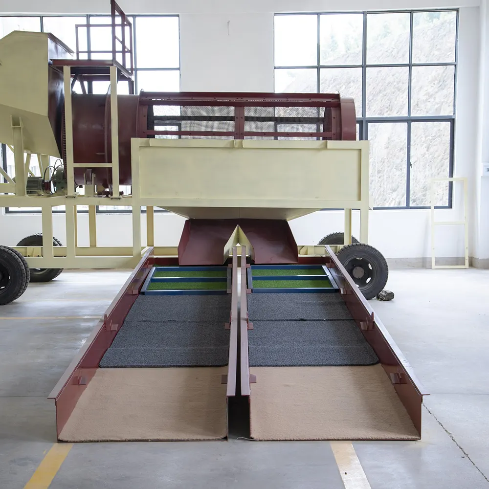 Máquina de separación de oro aluvial de alta eficiencia 5 t/hr Planta de lavado de minería de oro móvil