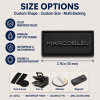 Écussons personnalisés en relief, étiquettes en caoutchouc PVC 3D pour vêtements, sacs, casquettes, vêtements d'extérieur, fourniture directe d'usine