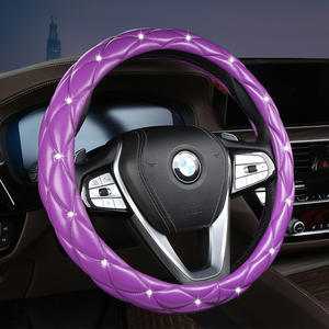 Cubierta de lujo para <span class=keywords><strong>volante</strong></span> de coche GM 38 <span class=keywords><strong>Cm</strong></span> personalizado cuero Real deportes buena calidad accesorios deportivos universales - Product Image 2