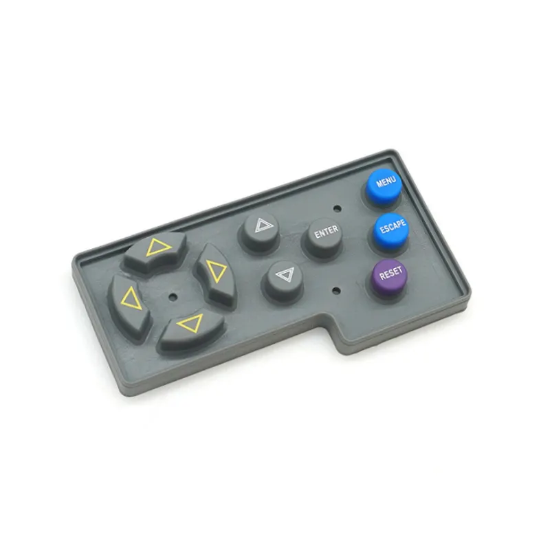 لوحة مفاتيح مطاطية من السيليكون مرنة للغاية لوحة مفاتيح سوداء من السيليكون مع زر مطاطي كربوني