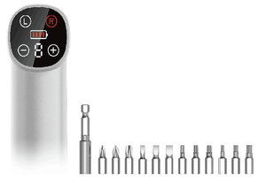 Ensemble de tournevis sans fil intelligent LCD avec écran tactile et anneau lumineux LED pour la réparation à domicile, vente en gros du fabricant - Product Image 3