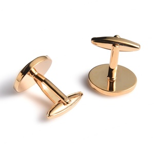 Mancuernillas de Estilo Simple en Color Dorado, Precio Directo de Fábrica, Preferidas por los Profesionales - Product Image 6