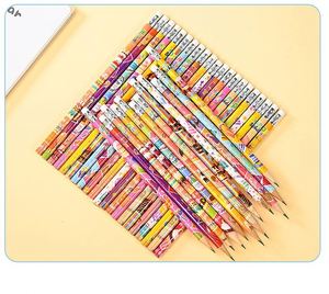 Lápices de Madera Populares con Borradores, Estampados con Dibujos Animados Temáticos de Cumpleaños, Personalizados para Escuelas, Estándar Hb - Product Image 4