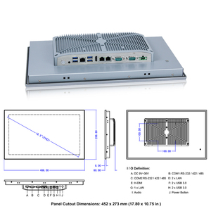 TPM 2.0 Hardware Security 18.5" Optical Bonding Low Power Consumption Industrial Panel PC - Product Image 6