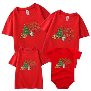 Disfraz de Navidad para la familia, camiseta para niñas, niños, mamá, papá, camiseta para mujeres, hombres, niños, pelele para bebé, conjuntos a juego para la familia de Año Nuevo - Product Image 3