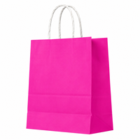 Sacs en papier kraft avec poignées, logo personnalisé, sacs de shopping personnalisés pour bijoux, vêtements, emballage de vente au détail