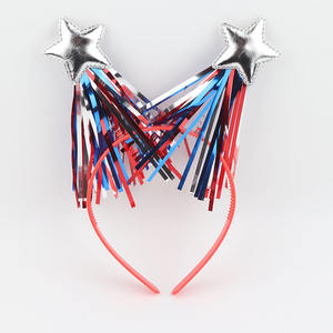 ربطة رأس رابعة مخصصة من ملحقات حفلات جولي ، زينة براقة وطنية برأس نجمة ، ربطة رأس - Product Image 5