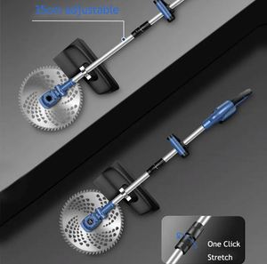 Cortadora de Césped Inalámbrica Industrial para Bricolaje, 21V, Batería de Iones de Litio de 3.0Ah, Bordeadora de Césped, 3 Tipos de Cuchillas de Corte, Altura Ajustable, 1800W - Product Image 4