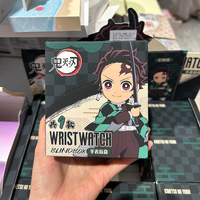 Reloj de pulsera auténtico de Demon Slayer Kimetsu No Yaiba, caja sorpresa con set completo de 8 relojes de cuarzo de anime (incluye el secreto), regalo coleccionable