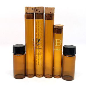 Bouteilles en <span class=keywords><strong>verre</strong></span> médicales <span class=keywords><strong>avec</strong></span> <span class=keywords><strong>bouchon</strong></span> en bois, 5ml, 8ml, 10ml, 12ml - Product Image 2