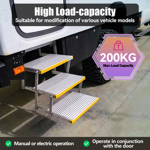 Marchepied électrique pliable ES-F-5 à 5 marches, capacité 150 <span class=keywords><strong>kg</strong></span>, pour fourgonnette et <span class=keywords><strong>caravane</strong></span> - Product Image 2