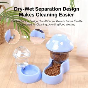 Distributeur automatique de nourriture et de boisson pour chiens et chats, en plastique écologique, portable, en forme de champignon, en gros - Product Image 3