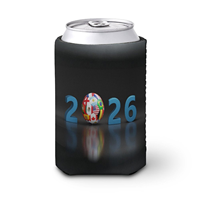 Glacière isotherme pliable et portable en néoprène, design Championnat de football 2026, motif dessin animé tendance, 20L, pour les matchs et les fêtes
