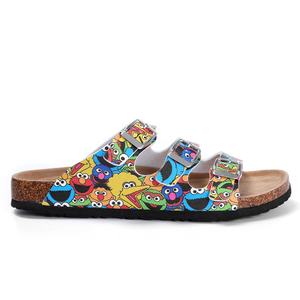 Moda moderna ragazze estate Casual pantofole Cartoon modello tre fibbia <span class=keywords><strong>sandali</strong></span> da spiaggia da donna - Product Image 5