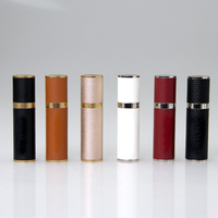 Atomiseur de parfum en verre PU, flacon vaporisateur de parfum 5ml 10ml, mini atomiseur de parfum rechargeable pour voyage