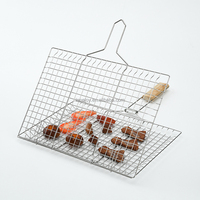 Panier de Barbecue portable en acier inoxydable, pour rôtissoire, poisson, légumes et crevettes