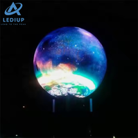 LEDIUP Esfera de bola creativa Pantalla de visualización LED Diámetro personalizable Pantalla de visualización de globo de video LED para Museo de Tecnología