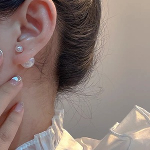 ต่างหูแฟชั่นและหวานขนาดนางเงือกไข่มุกเทียม Super Fairy One earnail คู่ earnail - Product Image 2