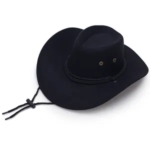 Breathable Adjustable Wide Brim Sun Protection Outdoor Camping Riding Stetson West Cowboy Hat