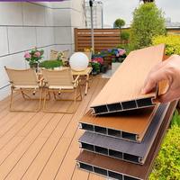 Planche de terrasse en composite d'aluminium résistant aux intempéries et ignifuge, extrudée en aluminium