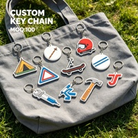 Équipe professionnelle de service après-vente, commandes en gros, porte-clés en PVC résistant à l'usure, design anime, imperméable