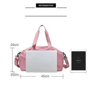 Bolsa de deporte y viaje de gran capacidad de la fábrica BSCI para hombres y mujeres, bolsa informal personalizada para natación y yoga. - Product Image 3