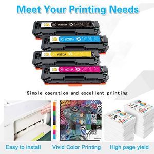 Cartuchos de tóner HP Color compatibles con Pro MFP M182NW/M182/M183/M155 215A-Polvo de tóner importado con chip inteligente más nuevo completo - Product Image 5