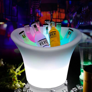 Ktv Bar Parti Gece Kulübü Promosyonlar İçin Özelleştirilebilir Yüksek Kaliteli Işıklı Şampanya Şarap Bira Dekoratif LED Işıklı Buz Kovası - Product Image 3