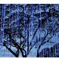 Décoration Micro Chaîne Rideau Lumineux LED Amovible pour Fenêtre Extérieure, Idéal pour DJ et Usage Commercial